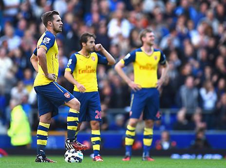 התותחנים היו בהלם במחצית הראשונה (gettyimages)