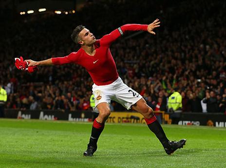 "תגובה טיפשית". ואן פרסי אחרי השער (GETTYIMAGES)