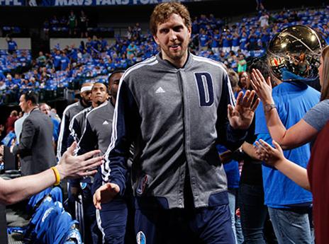 נוביצקי. קולע כמו גארד (getty)