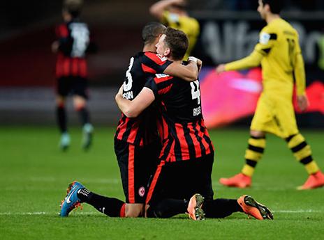 גם פרנקפורט חגגה על סגנית האלופה האומללה (getty)