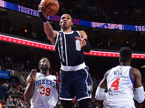 ווסטברוק. חיפה על דוראנט (getty)