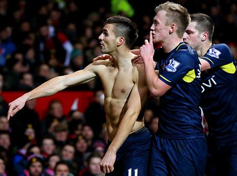 טאדיץ' בטירוף לאחר השער (Getty)