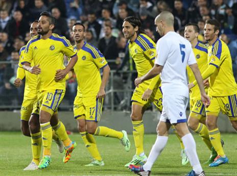 החלוץ כבש ושלח את הצהובים לחגוג. (דני מרון)