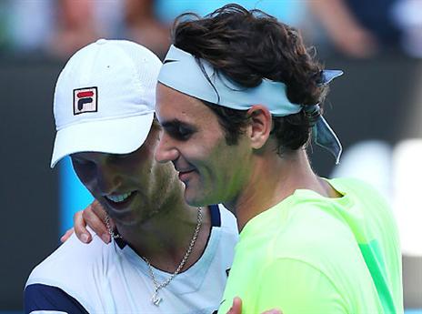 נפרדו כידידים. פדרר וספי (GETTYIMAGES)