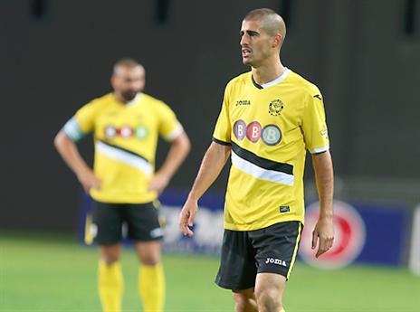 נפצע באימון. בן שושן (צילום: אלן שיבר)