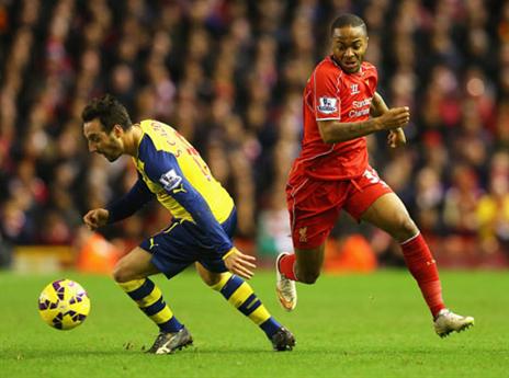העיניים עליו. סטרלינג במפגש הקודם מול ארסנל (gettyimages)