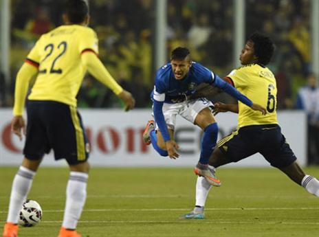 ניימאר הרגיז את הקולומביאנים (AFP)