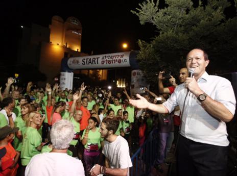 ברקת מבסוט במירוץ (פלאש 90)