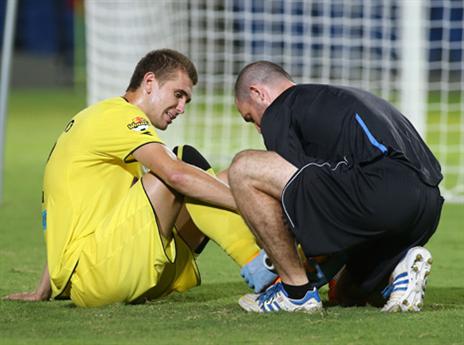 מישצ'נקו. נפצע עוד במחצית הראשונה (אלן שיבר)