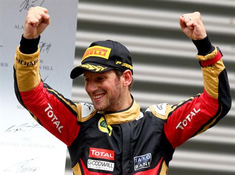 גרוז'אן. הופעה נדירה בפודיום (getty)