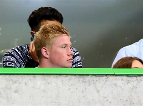 דה בריינה ביציע. בדרך למנצ'סטר סיטי? (getty)