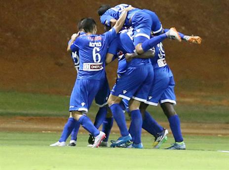 ימשיכו לחגוג? מכבי פ"ת במומנטום (צילום: אלן שיבר)