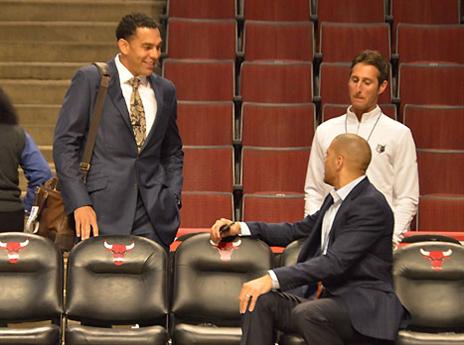 דייויד בלו עם אנתוני פארקר, מפגש פסגה (צילום: אורי רוייז, שיקגו)