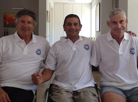 צוות מנצח. כהן, אפרתי ובן יעקב באדיבות הוועד הפראלימפי