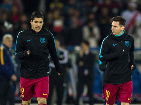 נחו כמה ימים. מסי וסוארס (getty)