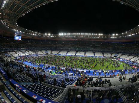 צרפת שיחקה מול גרמניה בזמן המתקפה על פריז (GETTYIMAGES)