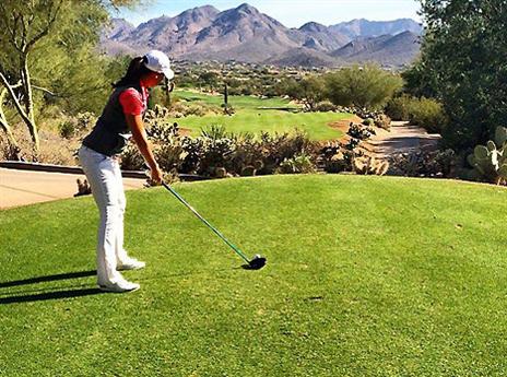 ממשיכה להכות רחוק. בק (באדיבות איגוד הגולף בישראל)