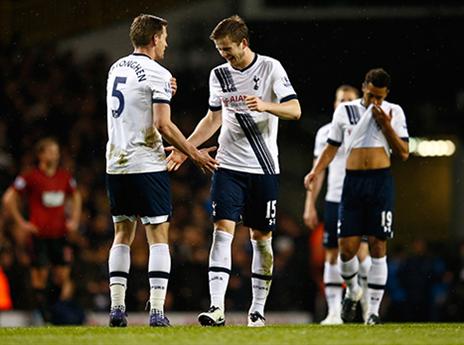 למרות היתרון המינימלי שחקני הספרס היו מאושרים מהמחצית הראשונה (getty)