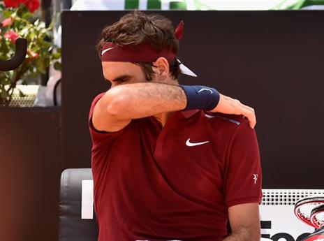 פדרר מאוכזב, היום (Getty)