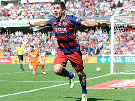 סוארס. 40 שערים בעונה (getty)