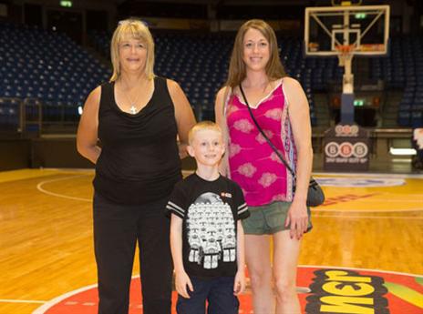 משפחת האפמן הגיע לבקר באימון מכבי ת"א