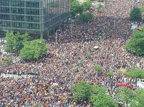 ככה נראה קהל של מיליון איש במבט מלמעלה
