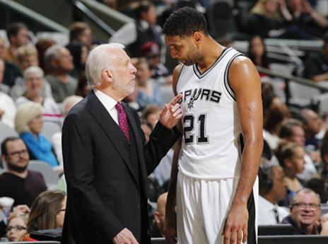 יוכל לשתוק איתם ביחד. דאנקן ופופוביץ' (getty)