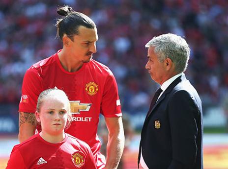 הזוג המוזר. זלאטן ומוריניו (Getty)