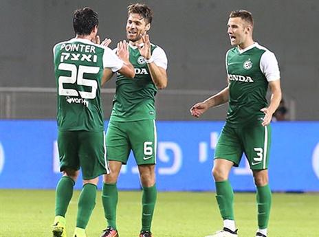 ניצחו גם ב"ש וגם את מכבי ת"א. שחקני חיפה (אלן שיבר)