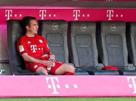 גצה בפוזיציה מוכרת בבאיירן (getty)