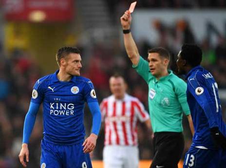 וארדי רואה אדום. כמעט עלה לקבוצתו בהפסד (Getty)