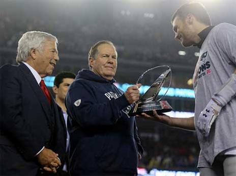 פעם שביעית בסופרבול. בריידי ובליצ'ק (Getty)