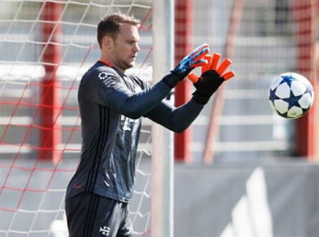 נוייר באימון היום. חזרה מבורכת (Getty)