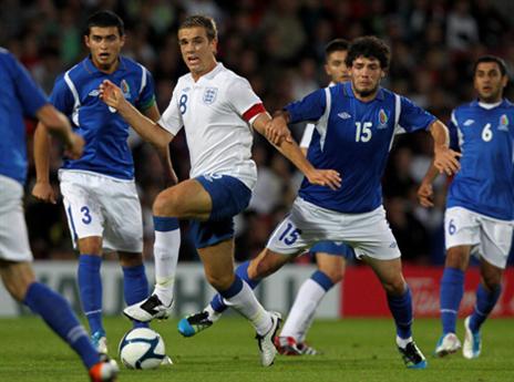 גולוזאדה במדי אזרבייג'אן. זר ראשון להפועל? (Getty)