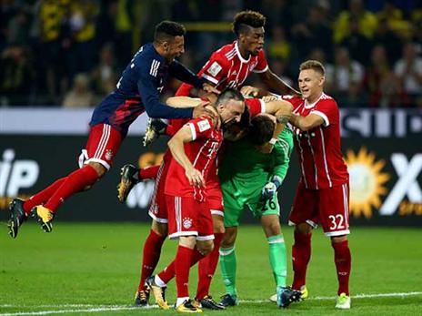 באיירן שוב חגגה על חשבון דורטמונד (Getty)