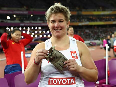 וולודרצ'יק מחייכת בסיום (Getty)