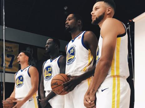 גולדן סטייט משוויצה בכוכבים שלה (getty)