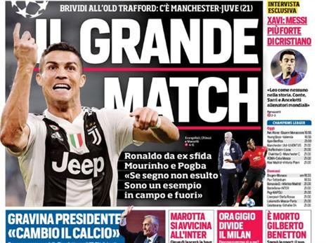 העיתונים באיטליה לא יכולים לחכות (טוויטר)