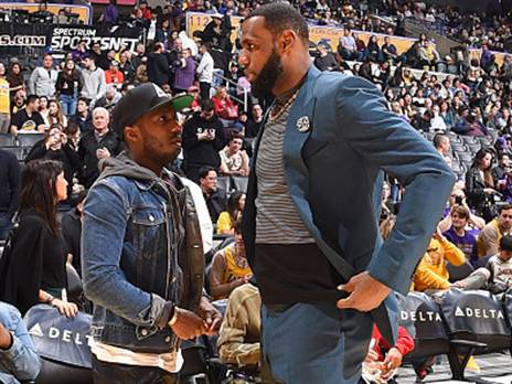 בלתי נפרדים. לברון ופול (צילום: Andrew D. Bernstein/NBAE via Getty Images)