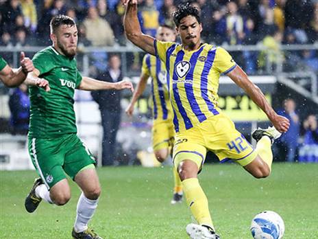 הפך לתגלית העונה של מכבי חיפה. ארד (צילום: אלן שיבר)