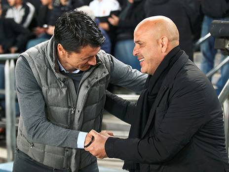 שני המאמנים המשפיעים בליגה. איביץ' ואבוקסיס (אלן שיבר)