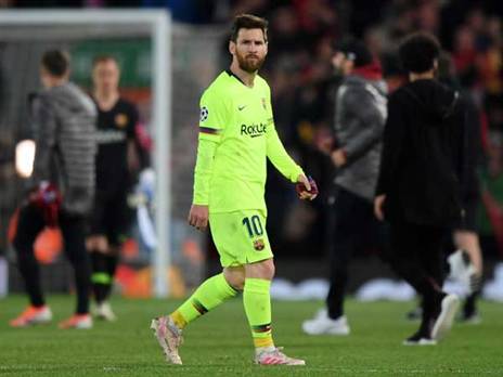 "היה קשה להתאושש מההדחה מול ליברפול". מסי (Getty)