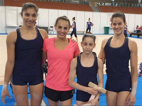 מתעמלות האקרובטיקה עם לינוי אשרם (הוועד האולימפי בישראל)