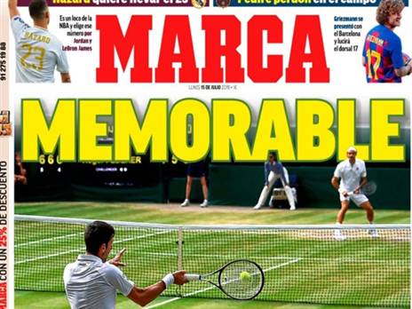 "בלתי נשכח". הכותרת של המארקה הבוקר (marca)