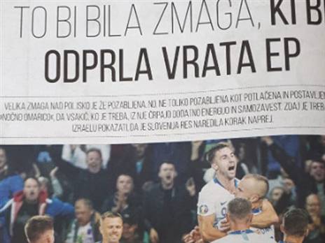 העיתונים בסלובניה מתרגשים לקראת המשחק