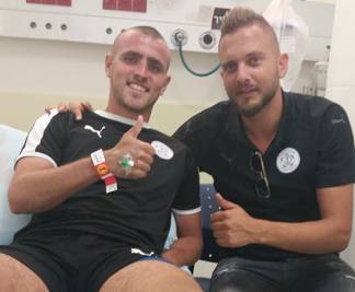 חזוט שוחרר: "מקווה לחזור מהר לאימונים"