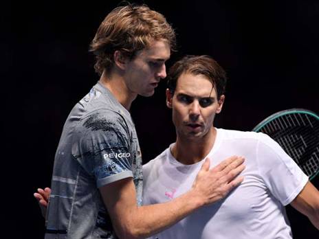 נדאל וזברב. הספרדי יודע להפסיד בכבוד (getty)