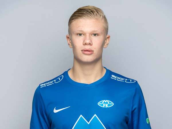 הולאנד במדי מולדה. כבר אז הבינו שהוא שייך לרמות הגבוהות (Getty)