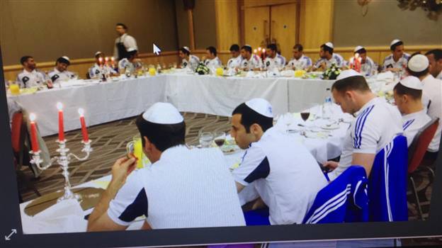 שחקני הנבחרת בליל הסדר