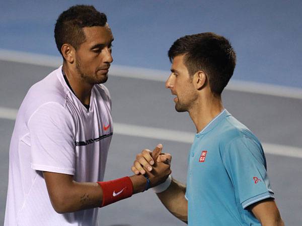 קיריוס עם ג'וקוביץ'. האוסטרלי שלח מסר חד לעבר חובבי הענף